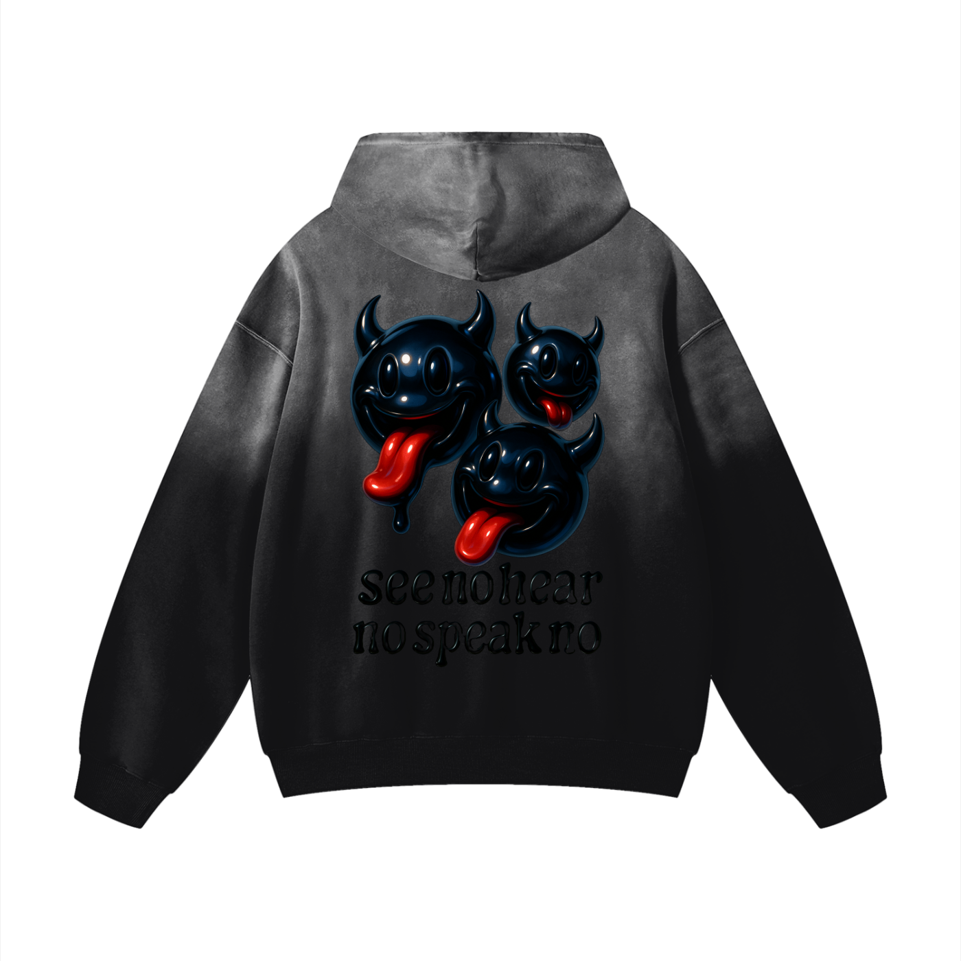 NO EVIL SUN-FADED HOODIE