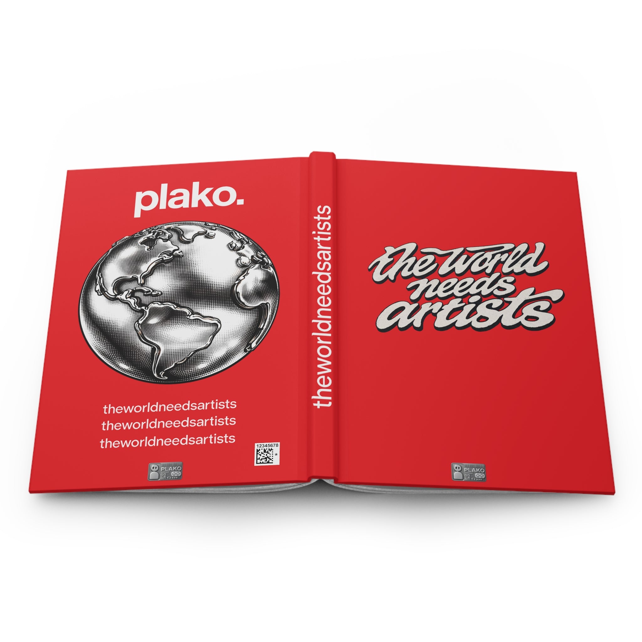 the world needs artists hardcover journal