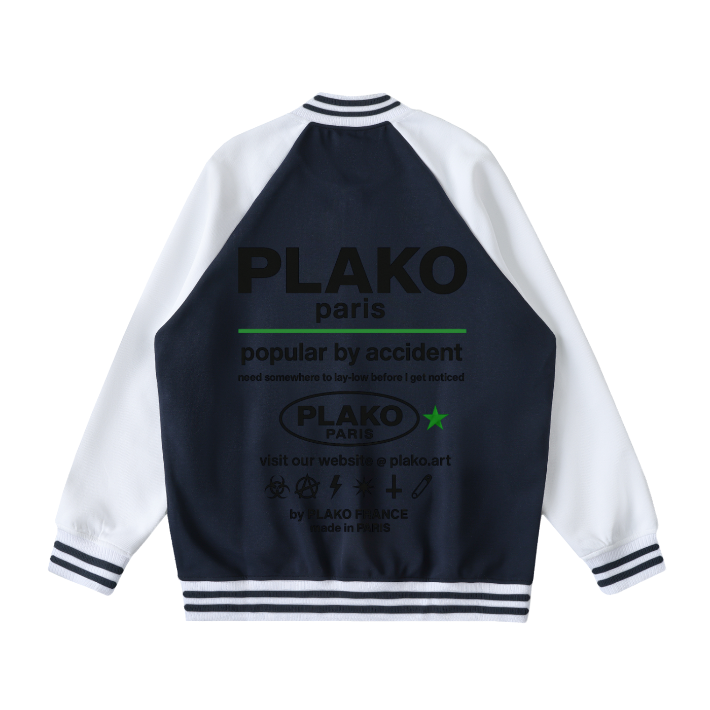 POPULAR BY ACCIDENT VARSITY JACKET