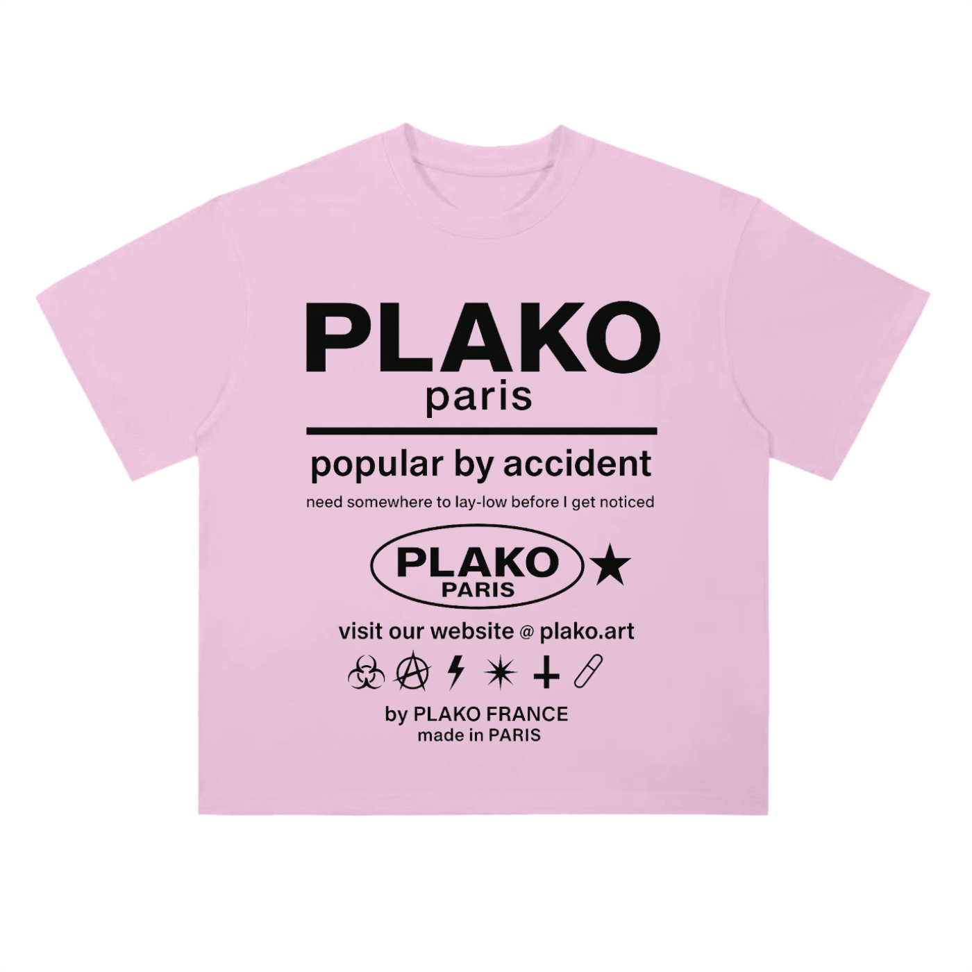 POPULAR BY ACCIDENT TEE [BLACK EDITION]