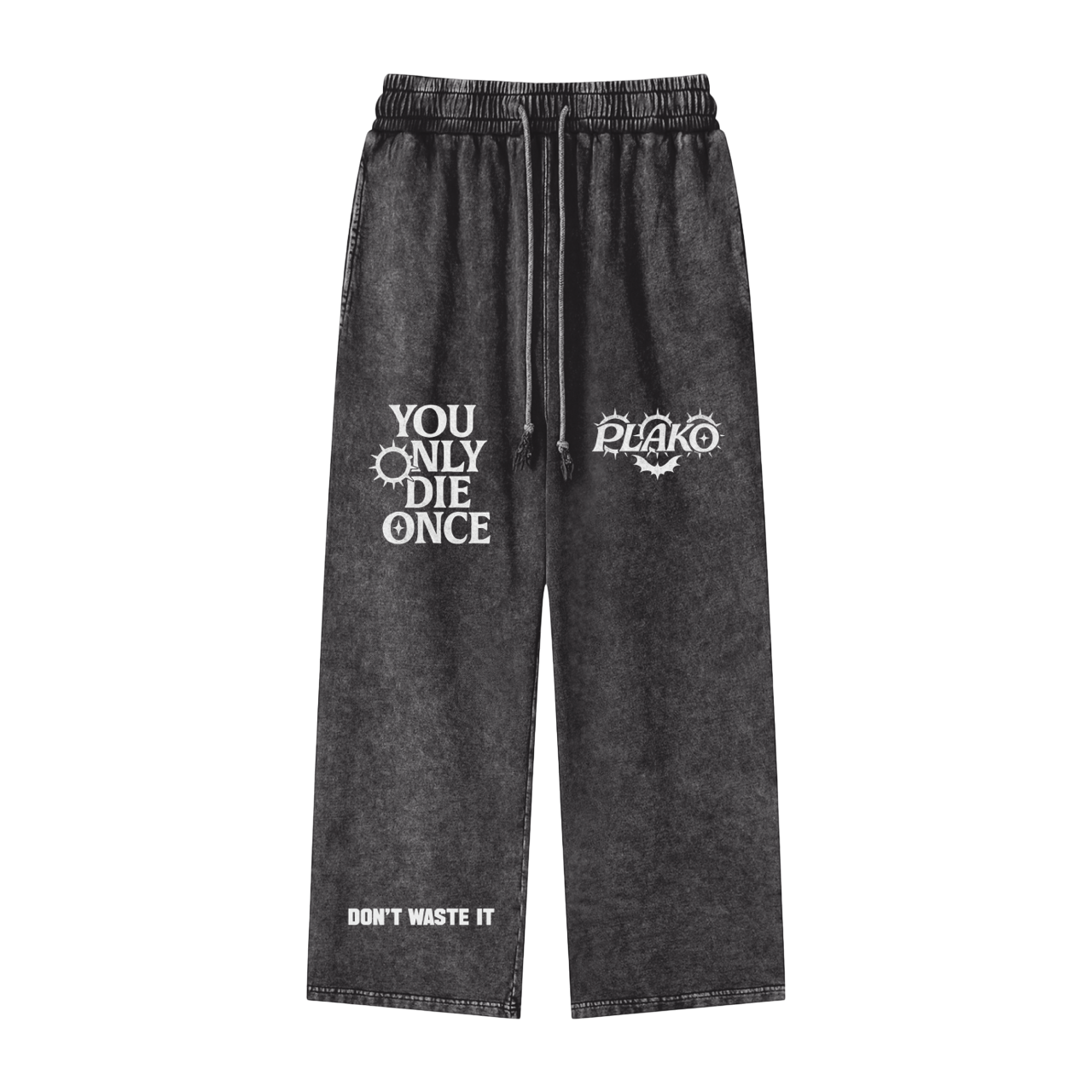 YOU ONLY DIE ONCE SNOW WASHED PANTS