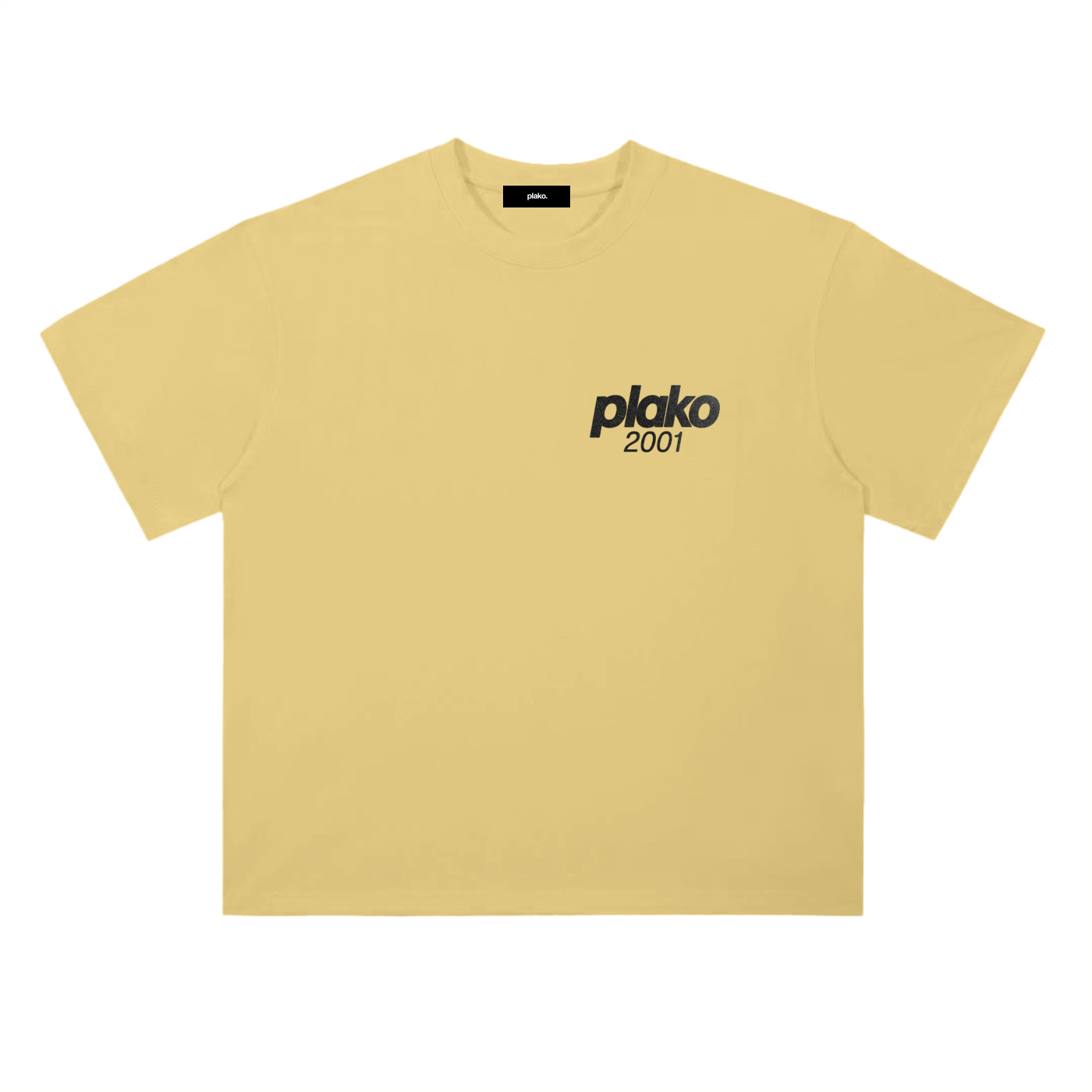 PLAKO ESSENTIALS 2001 HEAVYWEIGHT TEE [BLACK EDITION]