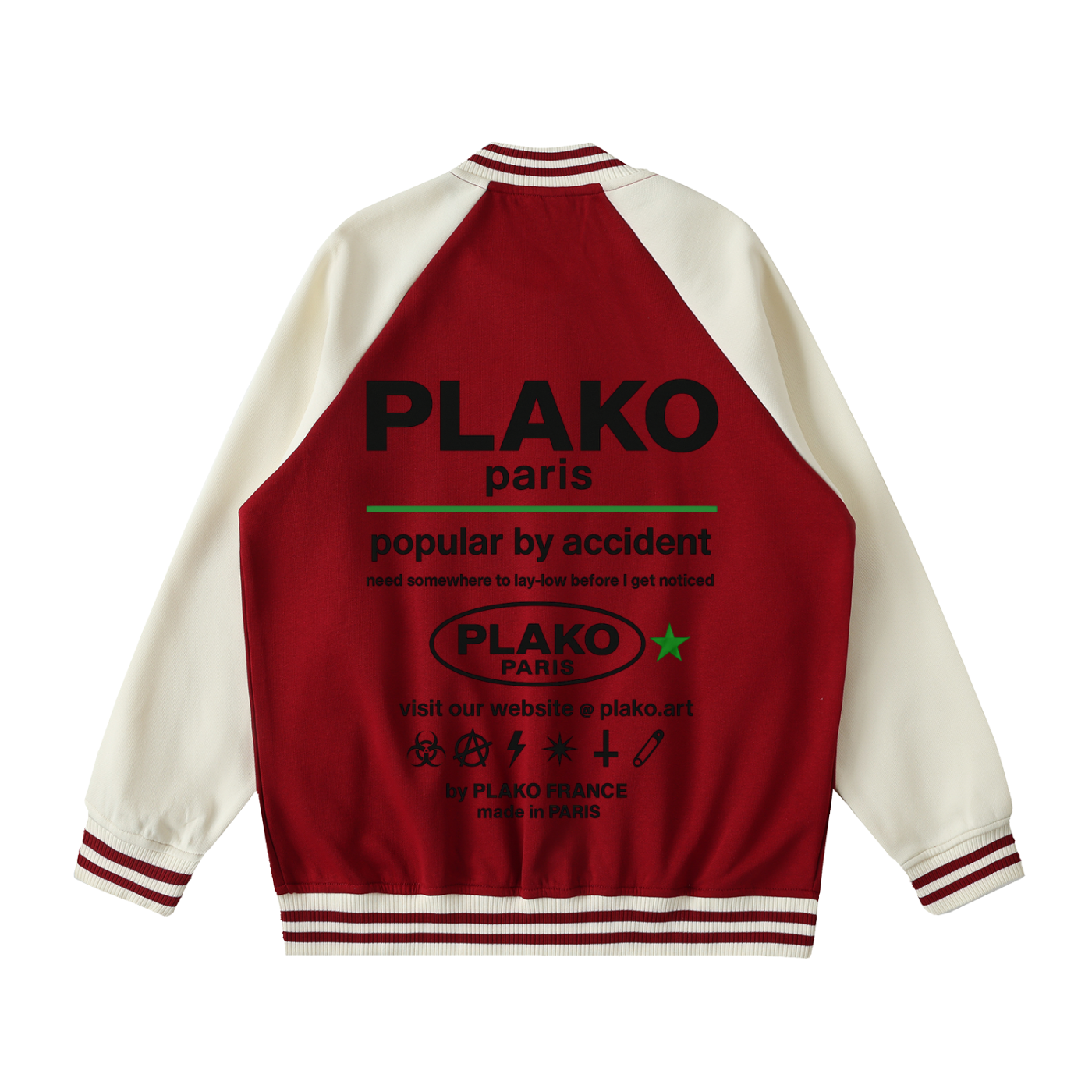 POPULAR BY ACCIDENT VARSITY JACKET