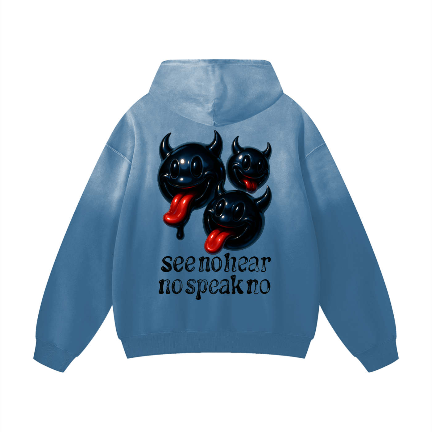 NO EVIL SUN-FADED HOODIE