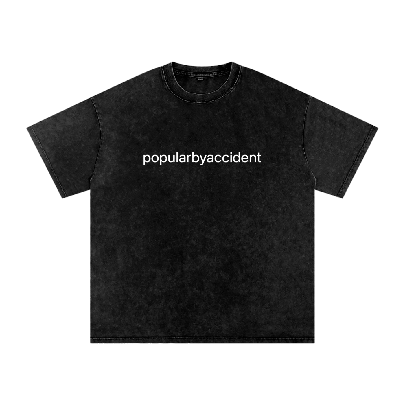 popular by accident snow washed tee
