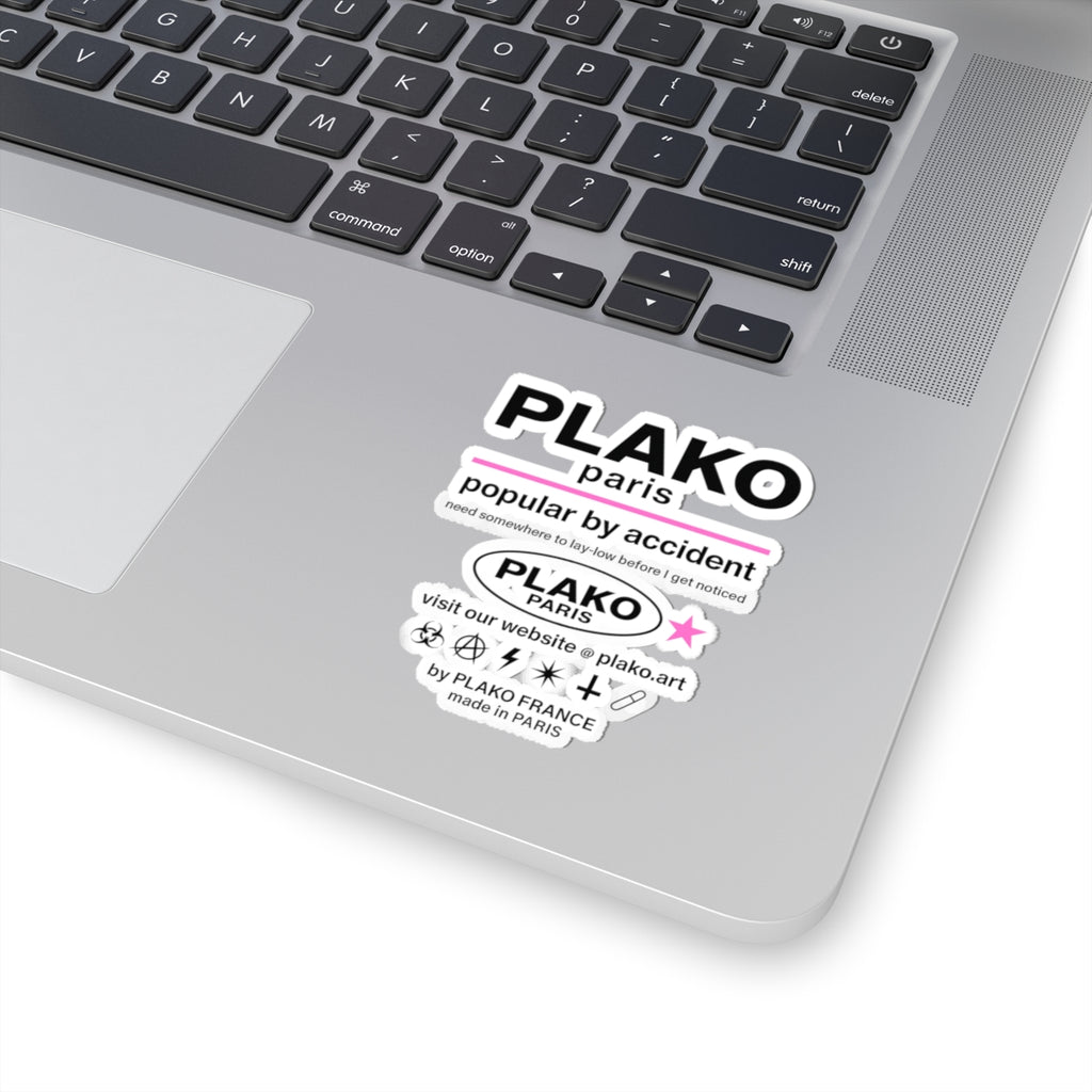 POPULAR BY ACCIDENT STICKER [ICONS ONLY]        [PINK EDITION]