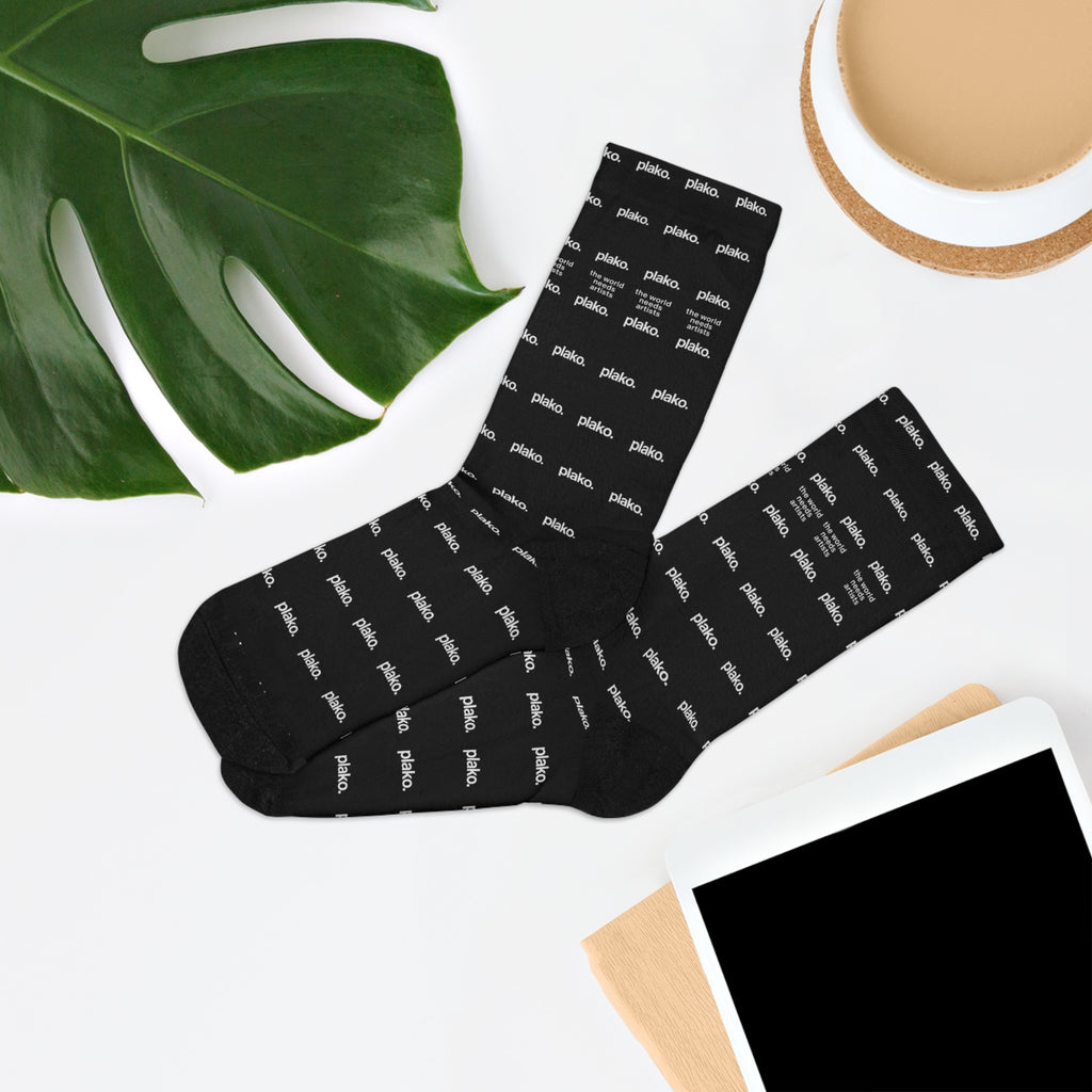 PLAKO ESSENTIALS THE WORLD NEEDS ARTISTS SOCKS [1 PAIR]