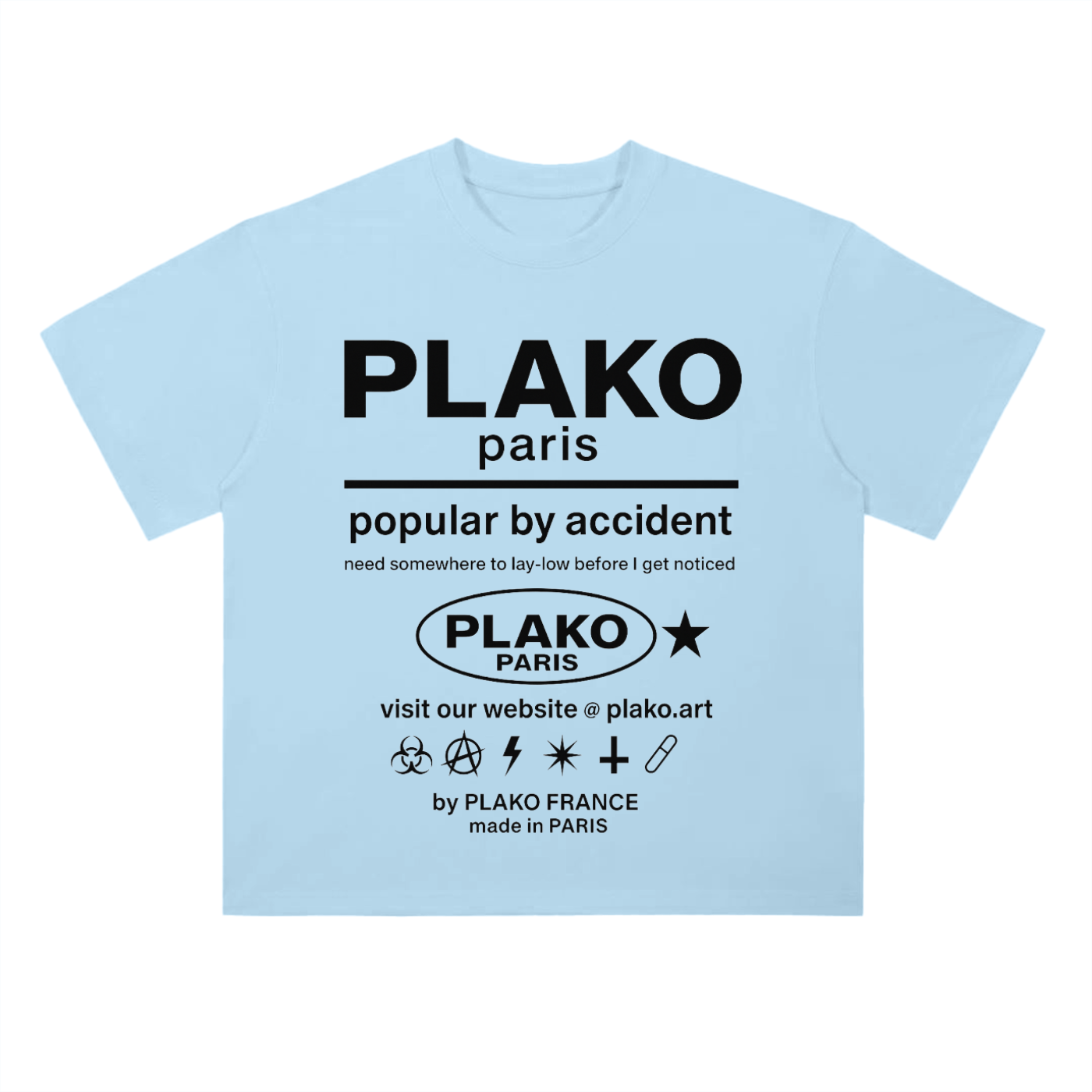 POPULAR BY ACCIDENT TEE [BLACK EDITION]