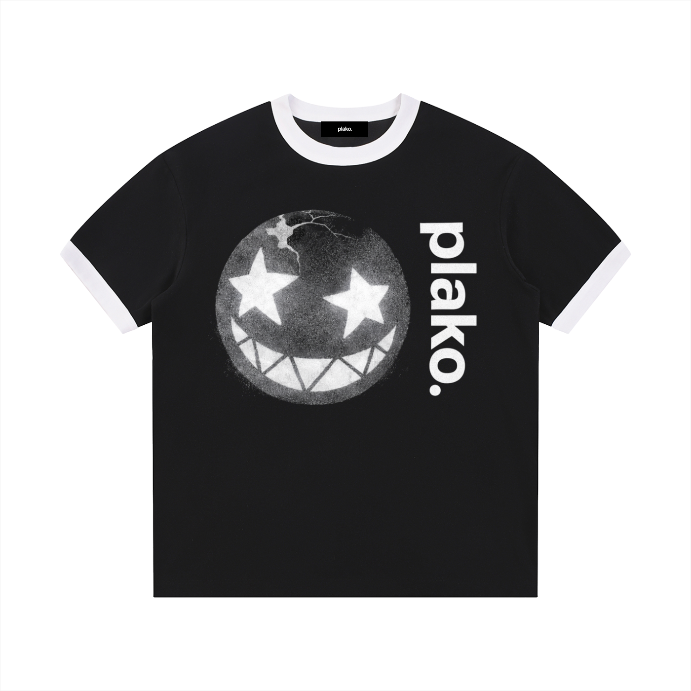 starball contrast ribbed tee