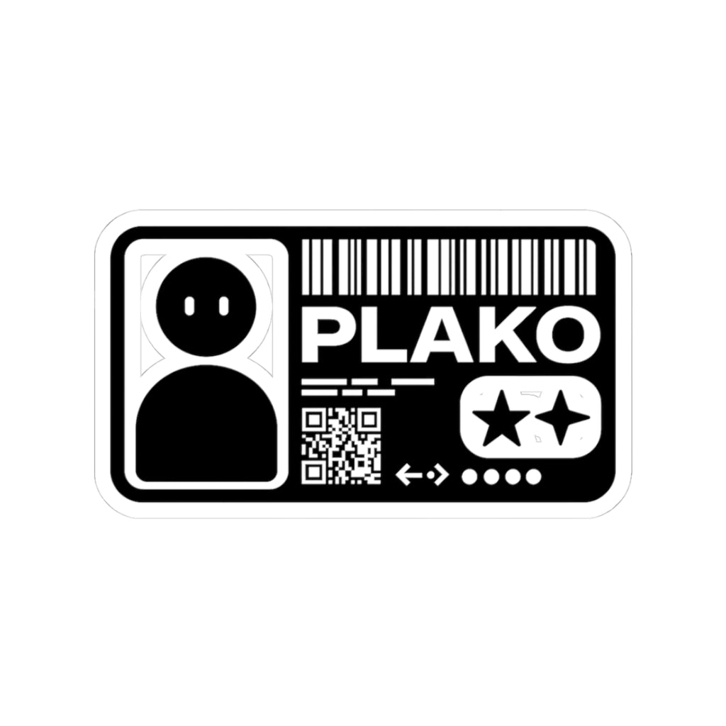 PLAKO BLACK ID STICKER