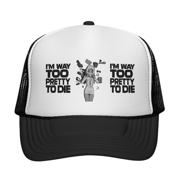 TOO PRETTY TO DIE TRUCKER HAT[ICONS ONLY]