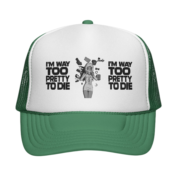 TOO PRETTY TO DIE TRUCKER HAT[ICONS ONLY]