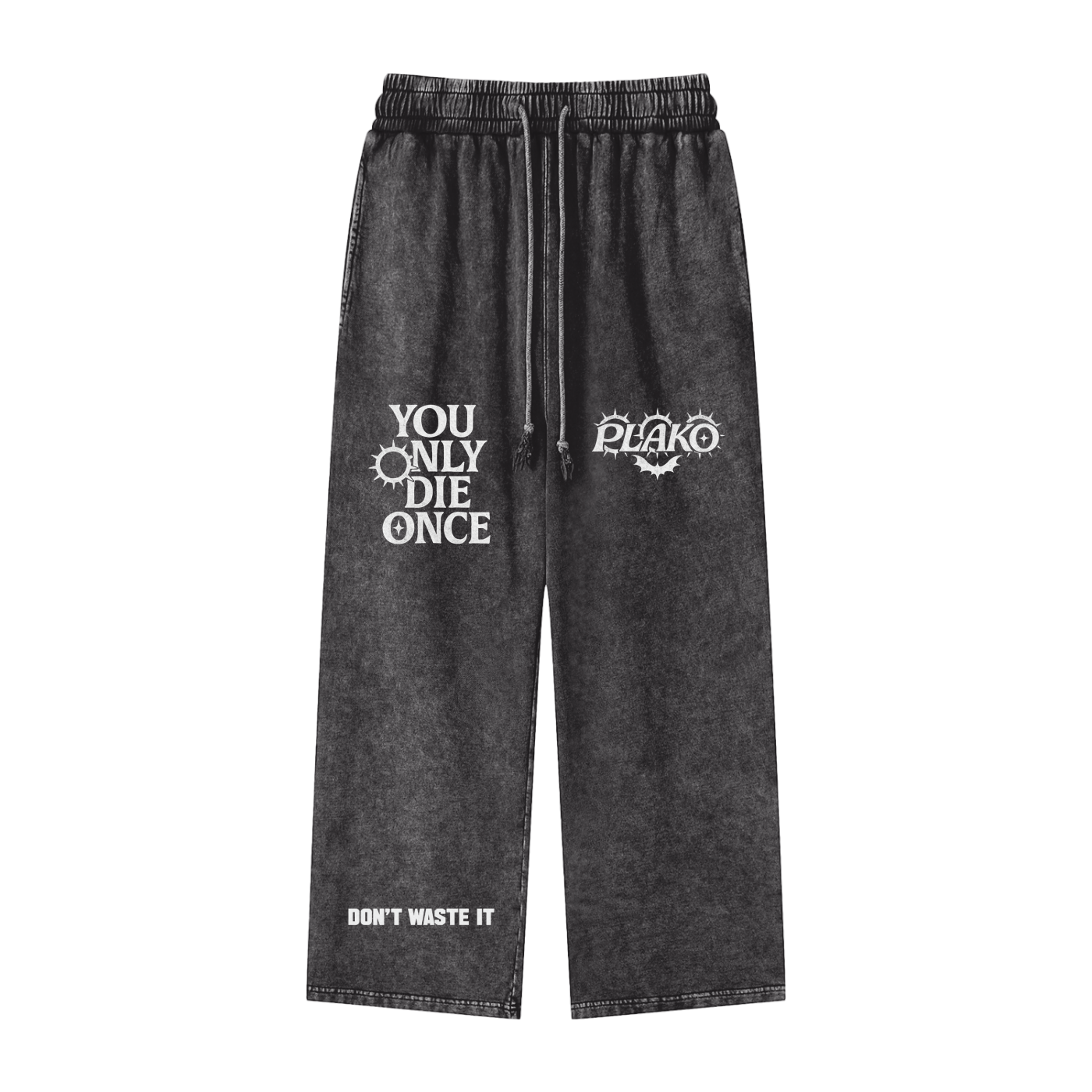 YOU ONLY DIE ONCE SNOW WASHED PANTS