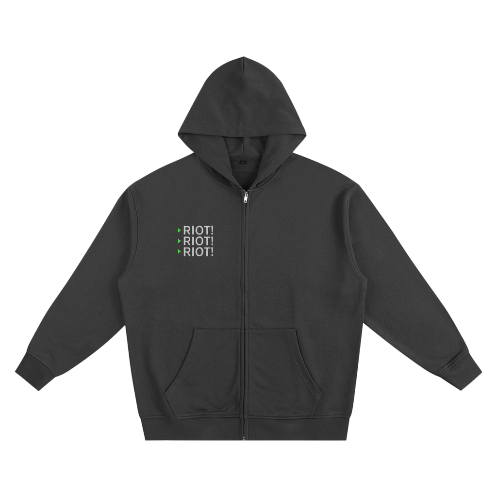 RIOT! ZIP UP HOODIE