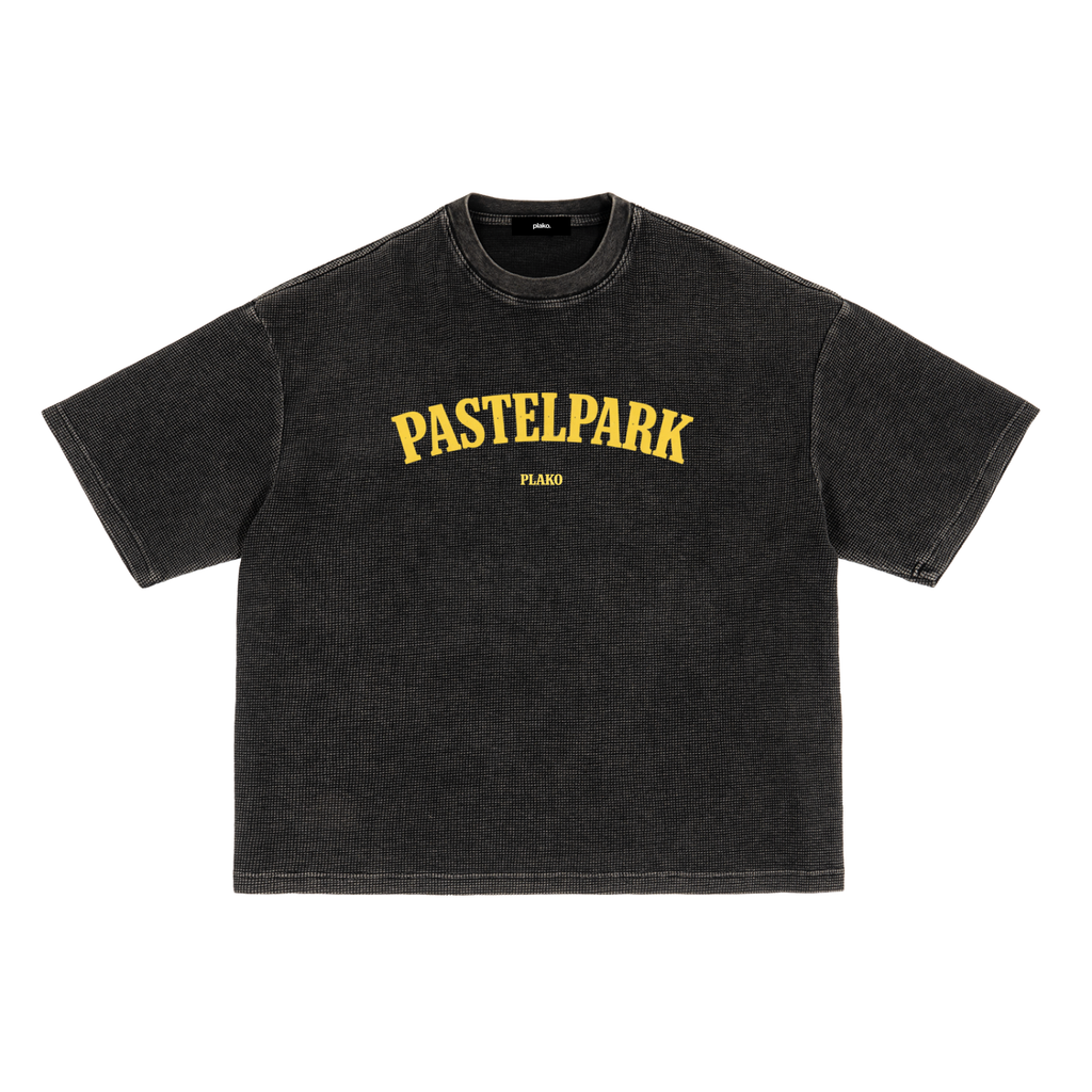pastel park waffle knit tee