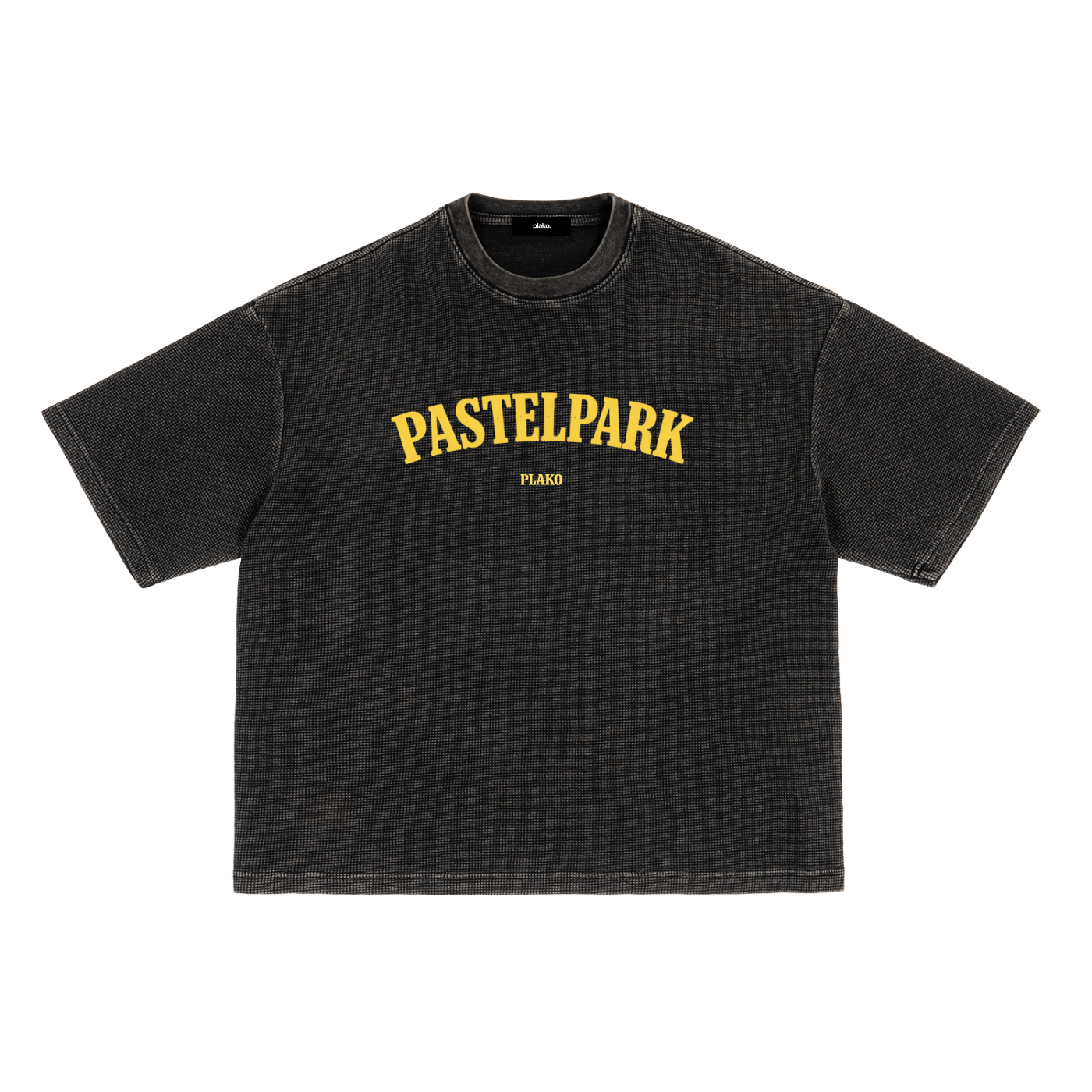 pastel park waffle knit tee