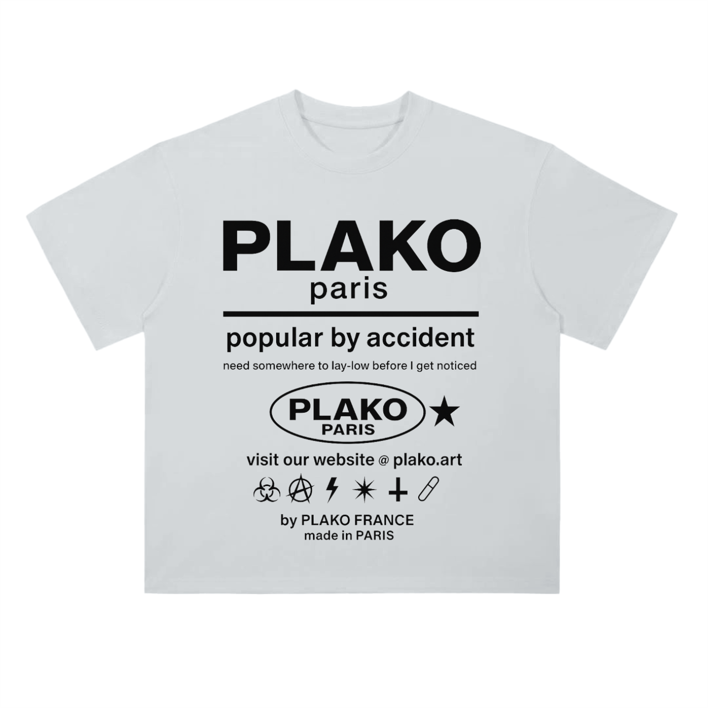 POPULAR BY ACCIDENT TEE [BLACK EDITION]
